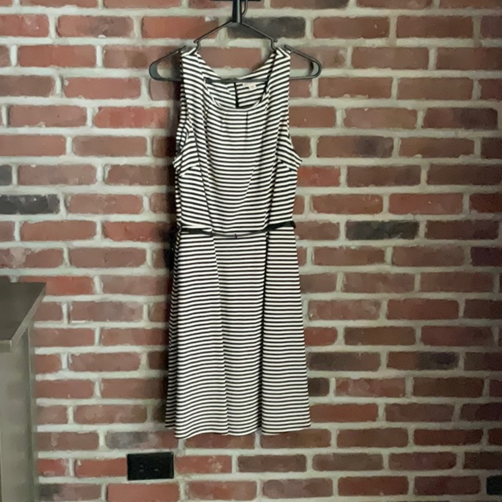 Black and White Classic midi dress